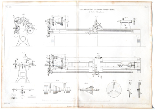 SMALL SELF-ACTING AND SCREW CUTTING LATHE